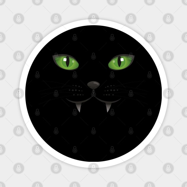 black Cat Magnet by mutarek